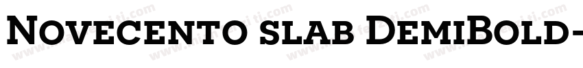 Novecento slab DemiBold字体转换
